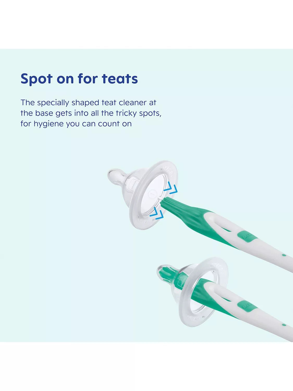 MAM soft silicone baby bottle cleaning brush, imported from the UK