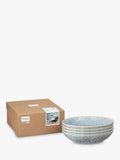 Denby Halo Speckle stoneware pasta bowls set of 4 22cm - British product