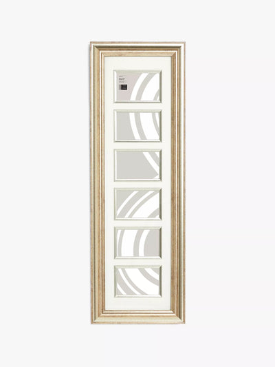 John Lewis John Lewis Multi-aperture Wall Photo Frame in Champagne for 6 Photos 4 x 6 (10 x 15cm)- Buy online at McGrocer