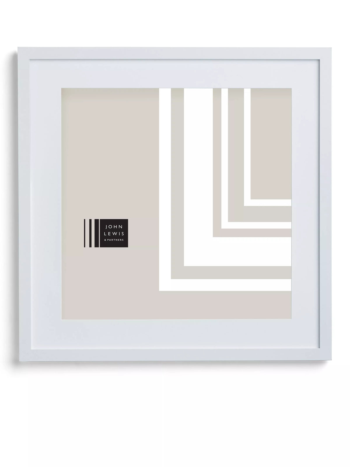 John Lewis Square Poster Frame & Mount, 16 x 16" (40 x 40cm) - Black