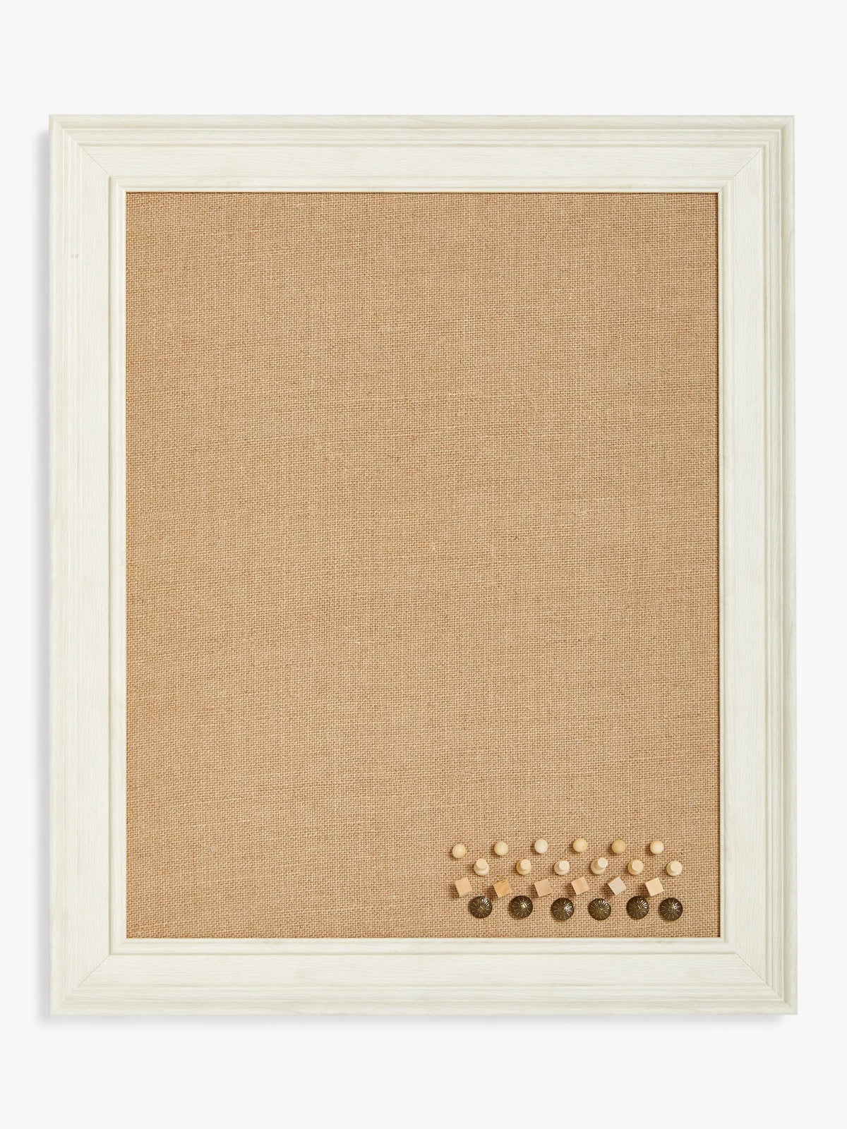 John Lewis natural pinboard photo frame with pins and saw-tooth fixings, UK version