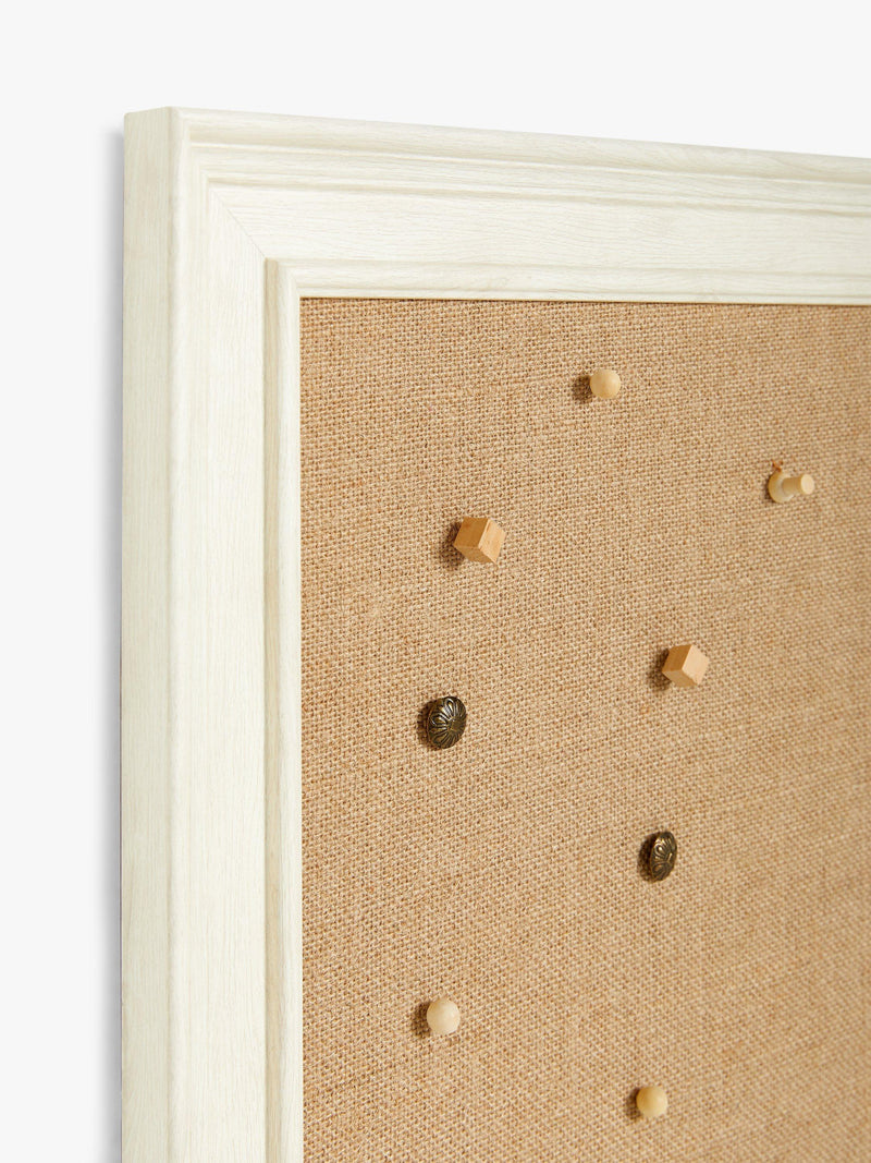 John Lewis natural pinboard photo frame with pins and saw-tooth fixings, UK version