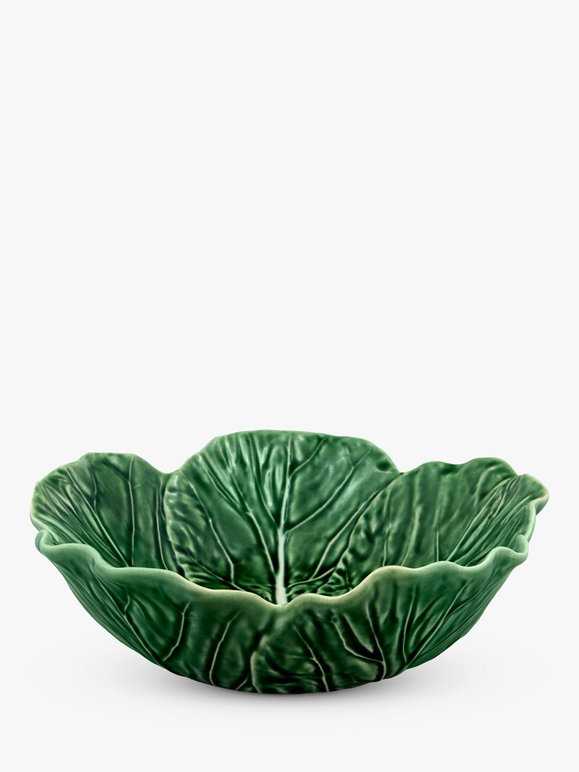 Bordallo Pinheiro cabbage serving bowl 22cm green - British product