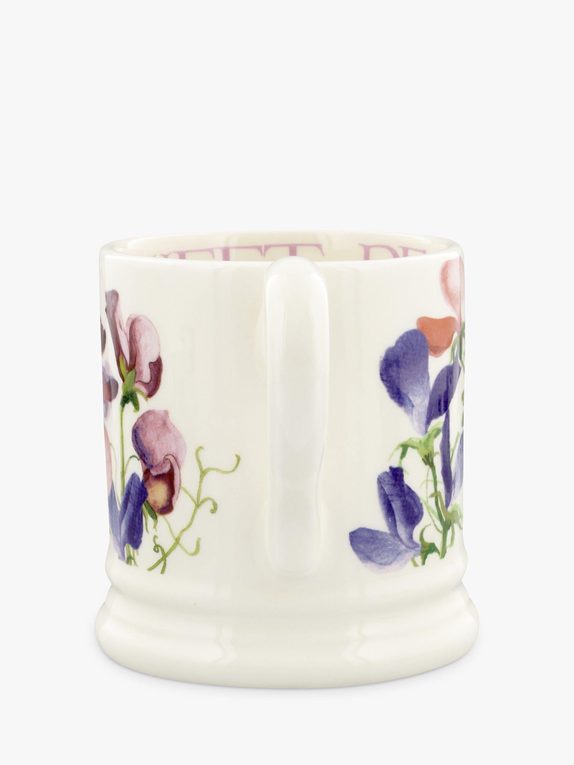 Emma Bridgewater flowers sweet pea half pint mug 300ml, UK version