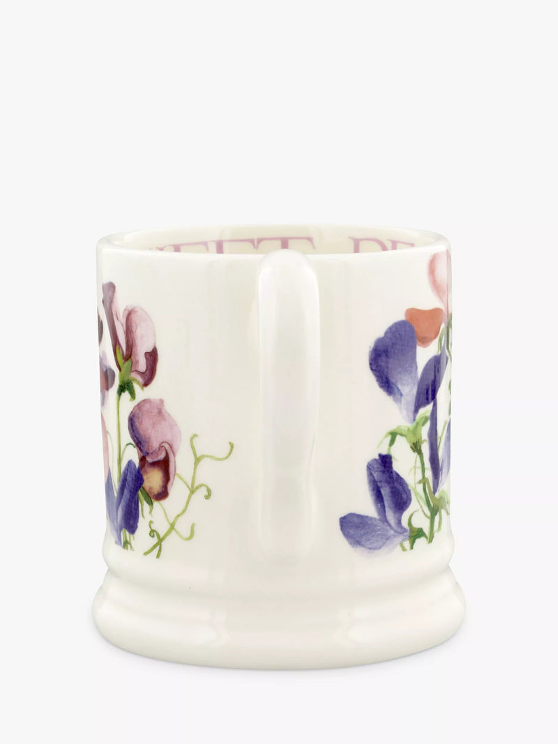 Emma Bridgewater flowers sweet pea half pint mug 300ml, UK version