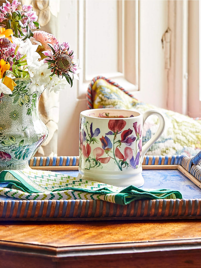 Emma Bridgewater flowers sweet pea half pint mug 300ml, UK version
