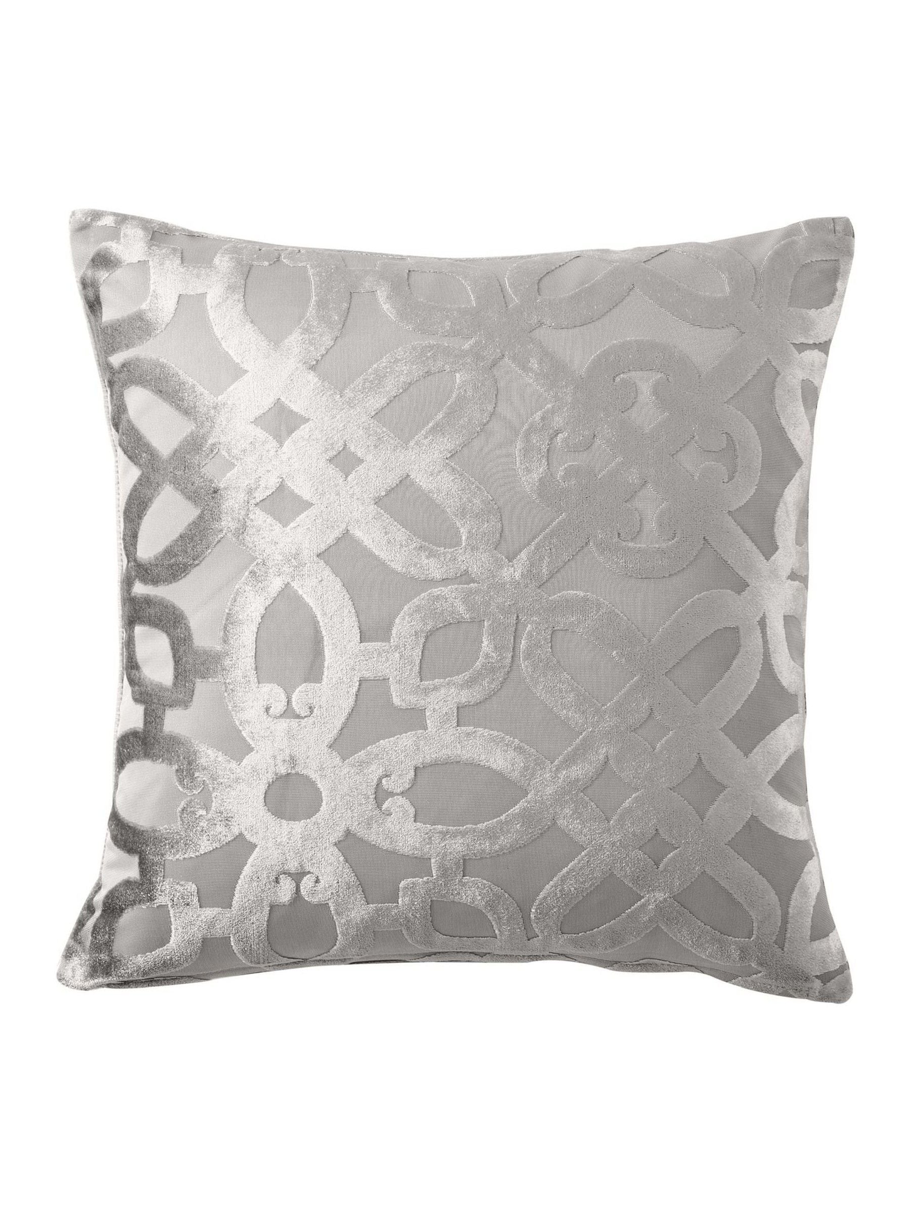 Catherine Lansfield lattice velvet cushion (British brand)