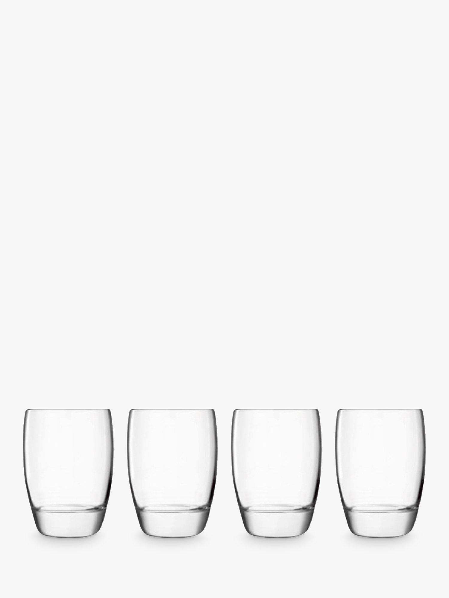 Luigi Bormioli Michelangelo glass tumblers set of 4 345ml, UK version