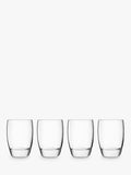 Luigi Bormioli Michelangelo glass tumblers set of 4 345ml, UK version