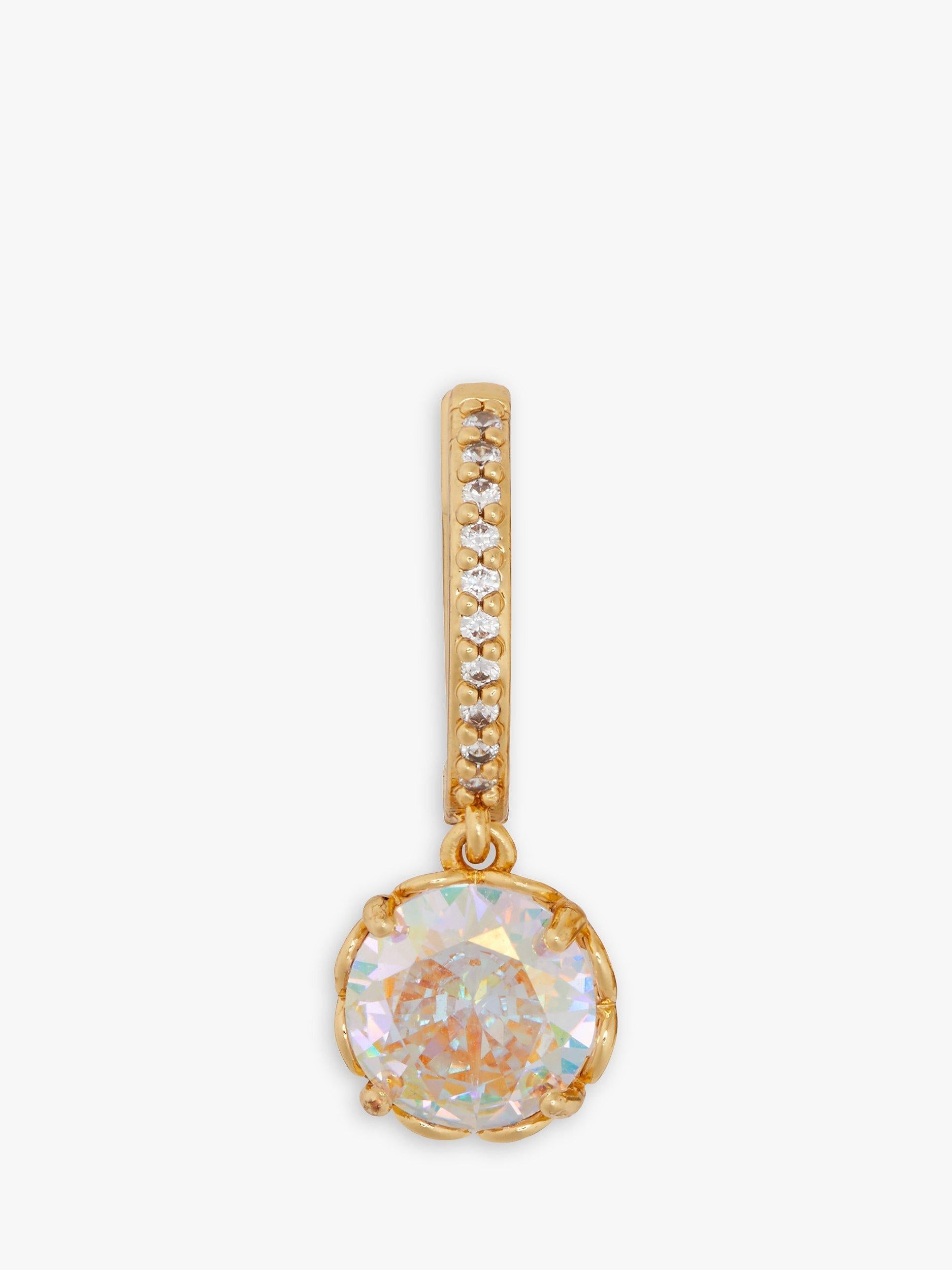 Kate Spade New York sparkle pave hoop earrings, imported from the UK