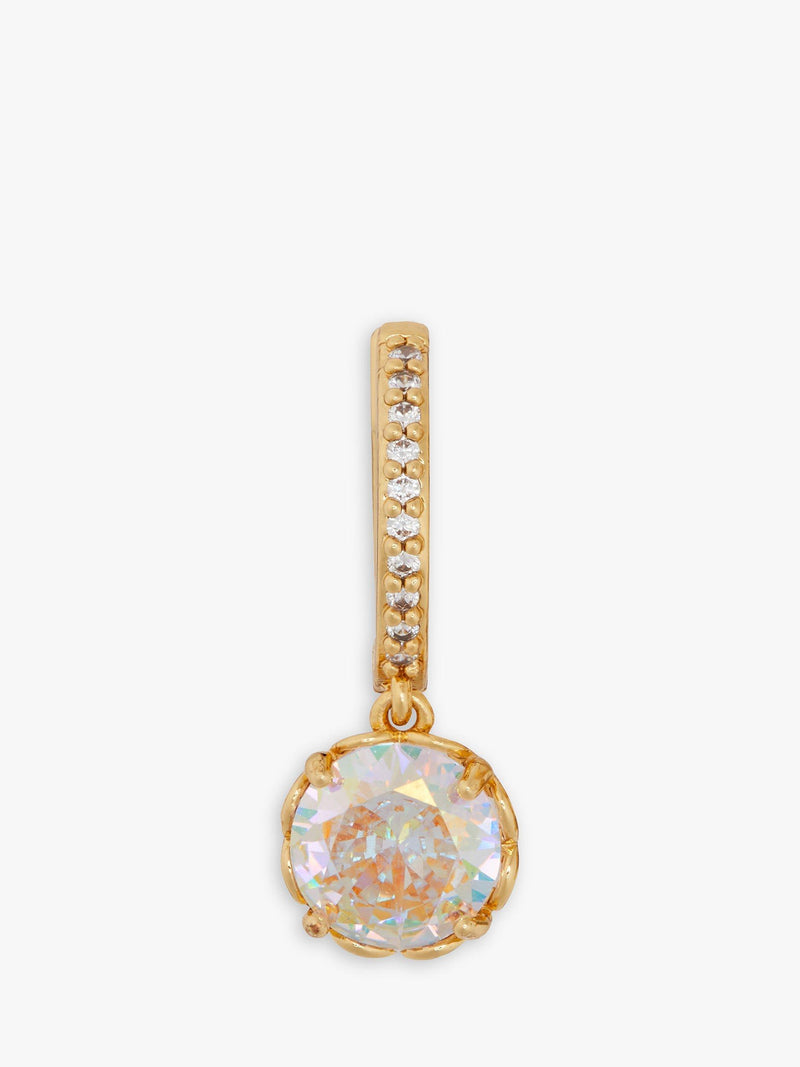 Kate Spade New York sparkle pave hoop earrings, imported from the UK