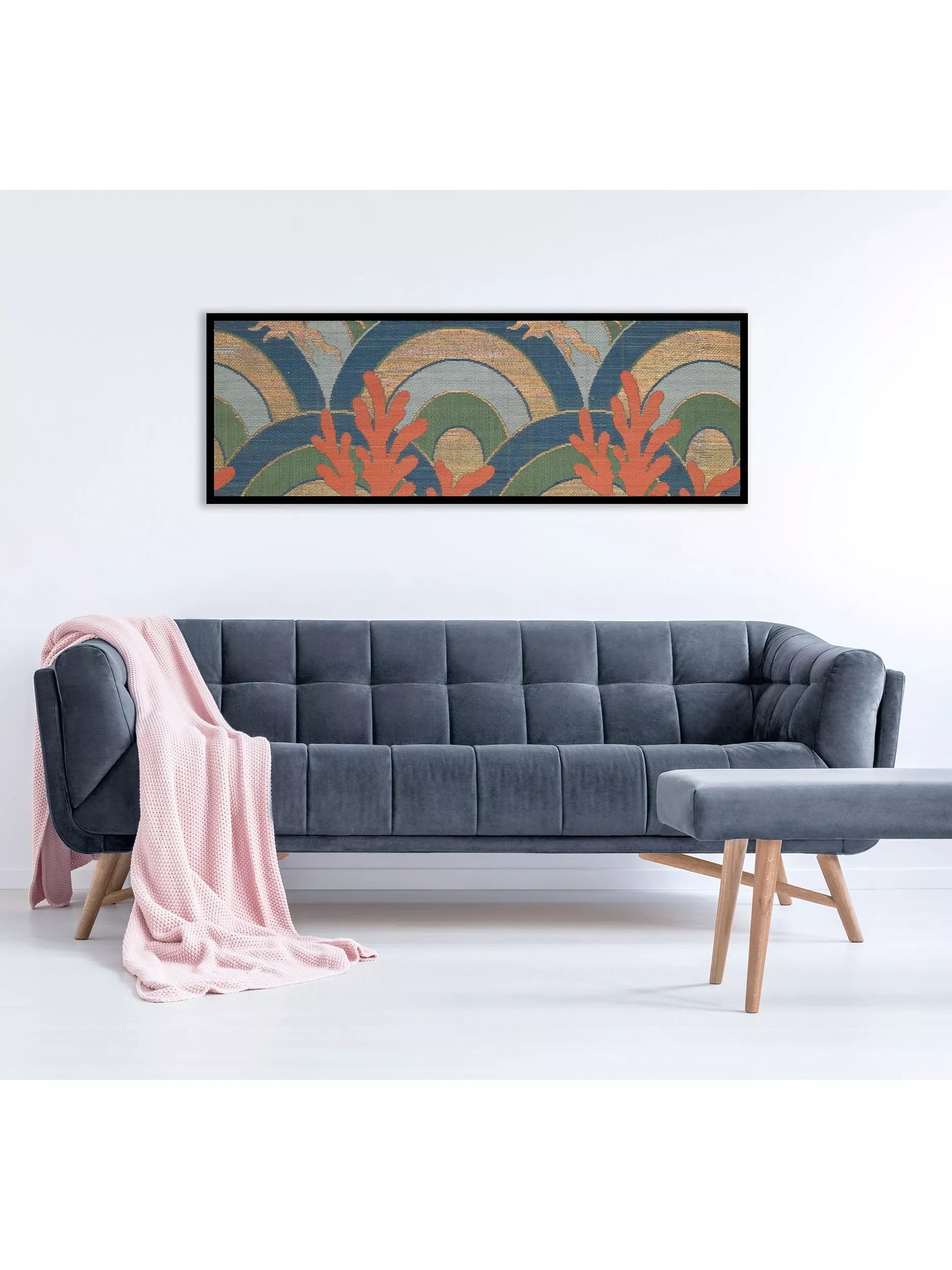 John Lewis British Library framed print Textile Archive I, UK version