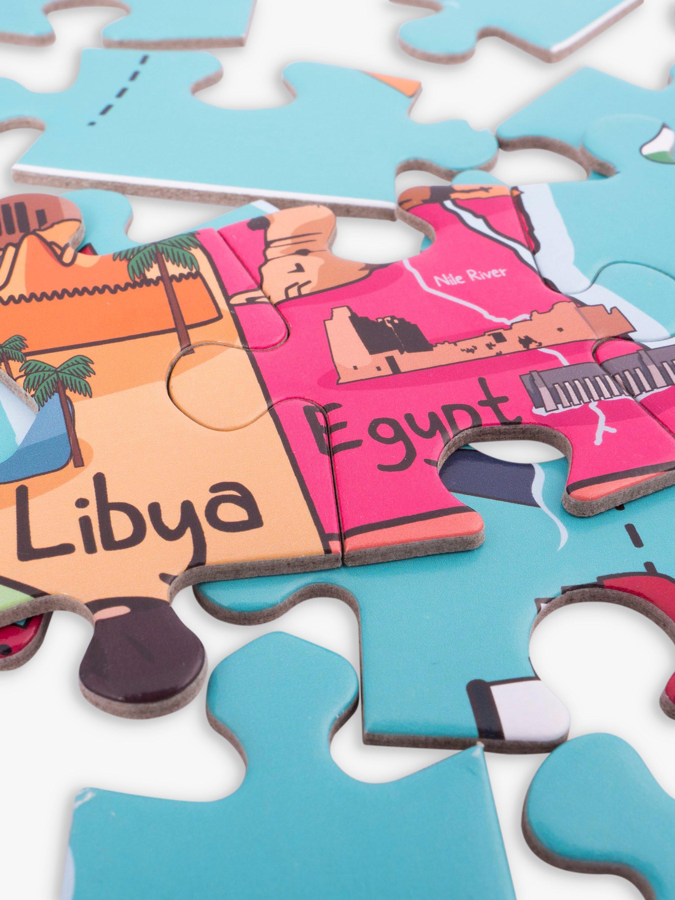 Very Puzzled Africa map jigsaw puzzle with 100 pieces (British brand)