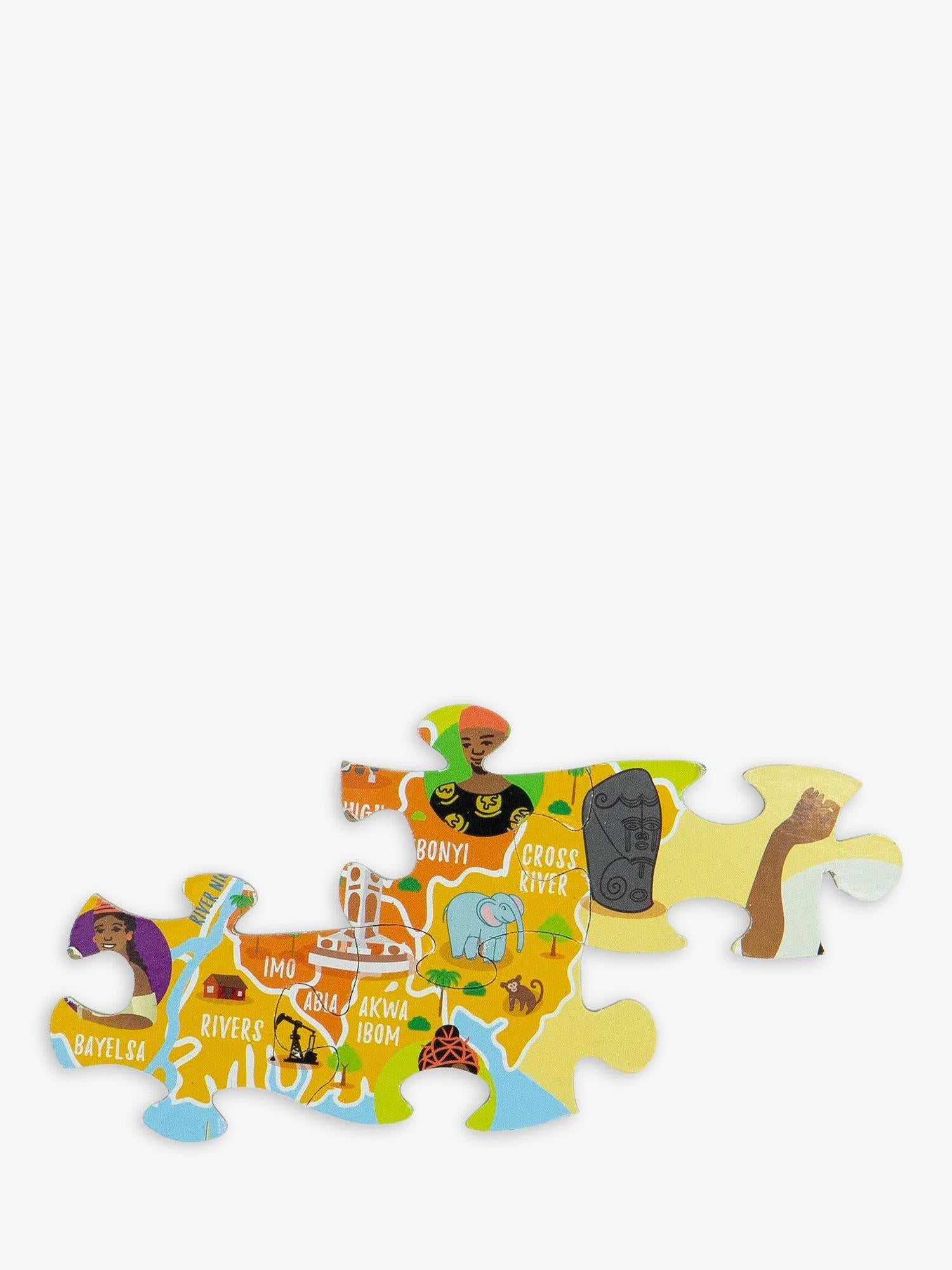 Very Puzzled Nigeria map jigsaw puzzle 100 pieces, imported from the UK