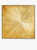 John Lewis 'Temptation' Abstract Framed Canvas Print, 100 x 100cm, Gold