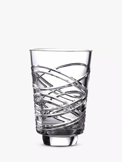 John Lewis Waterford Crystal Mastercraft Aran Cut Glass Artisan Vase, H20cm, Clear