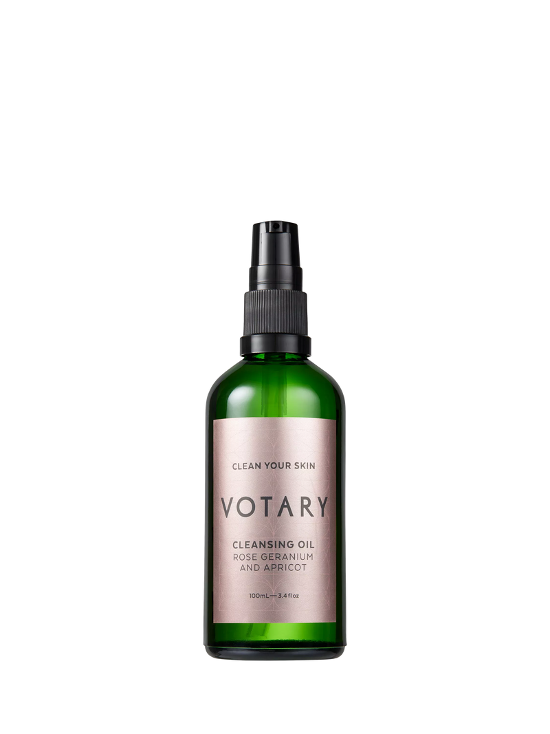 Votary Rose Geranium and Apricot Cleansing Oil 100ml (British brand)