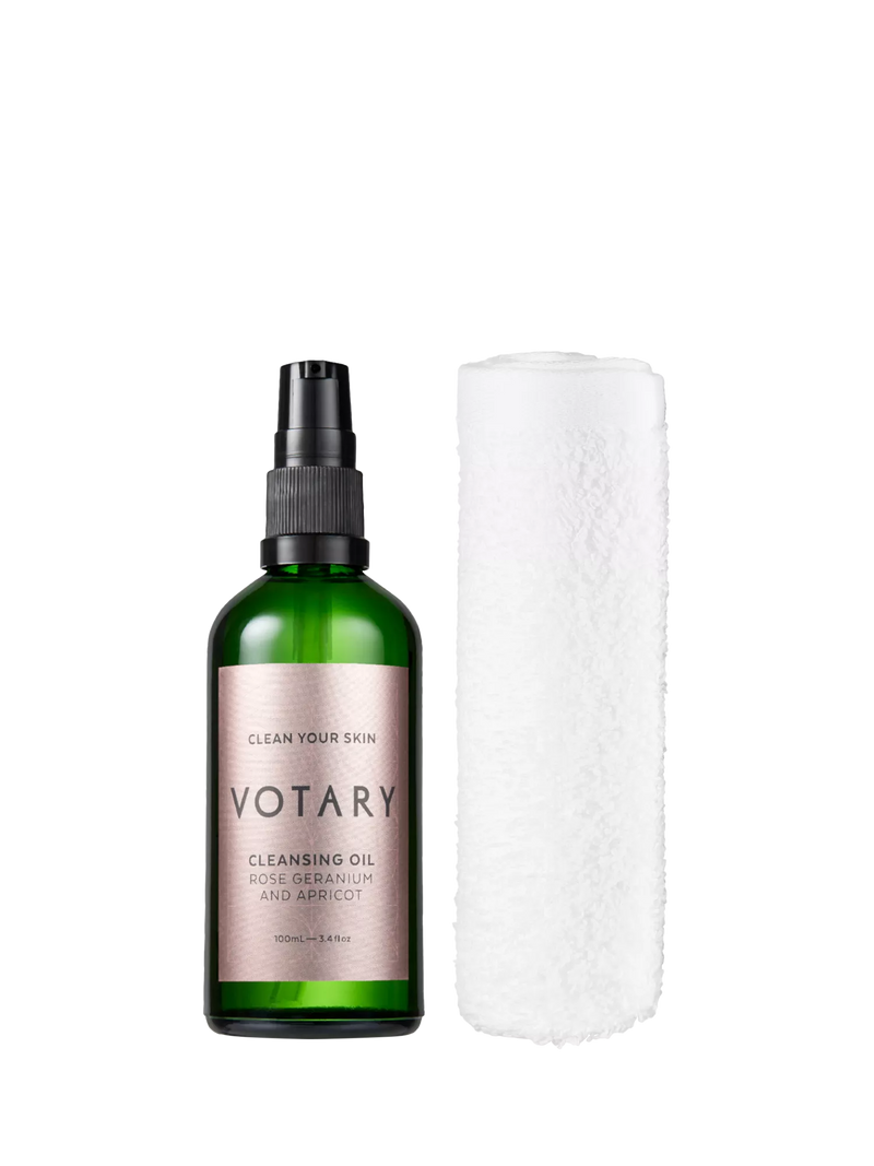 Votary Rose Geranium and Apricot Cleansing Oil 100ml (British brand)