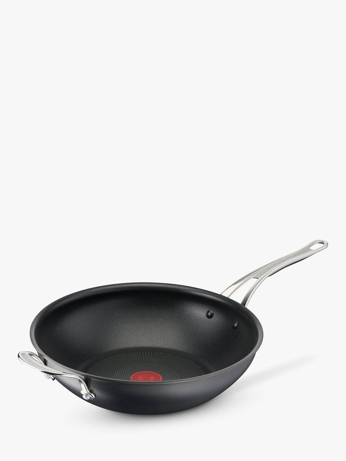 Induction Compatible Hard Anodised Aluminium Non-Stick Wok 30cm