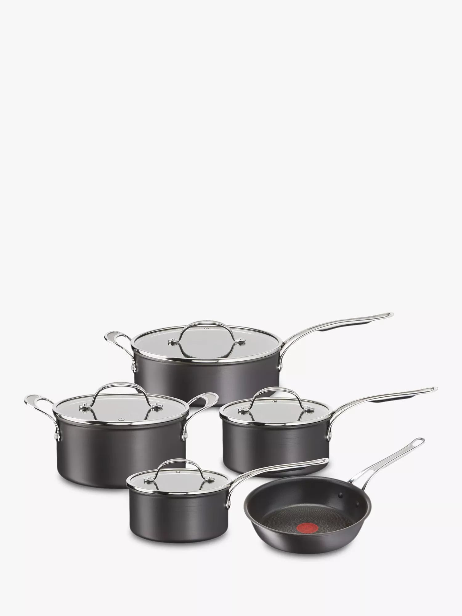 Tefal hard anodised aluminium non-stick pan set, 5 piece, UK version