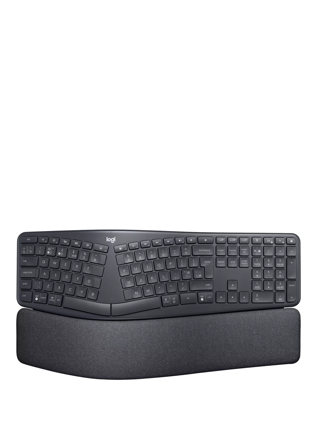 Logitech ERGO K860 ergonomic Bluetooth keyboard (British brand)