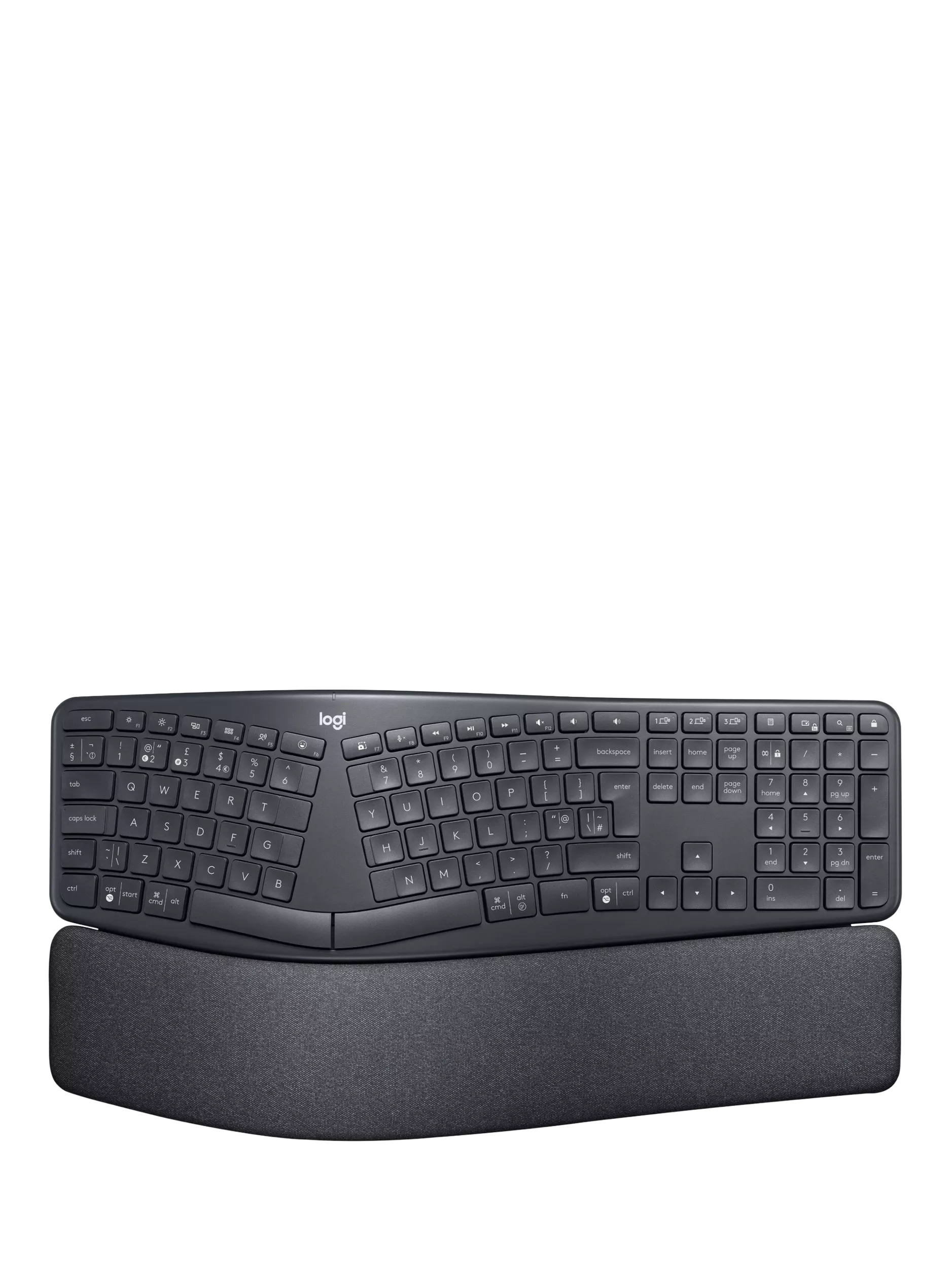 Logitech ERGO K860 ergonomic Bluetooth keyboard (British brand)