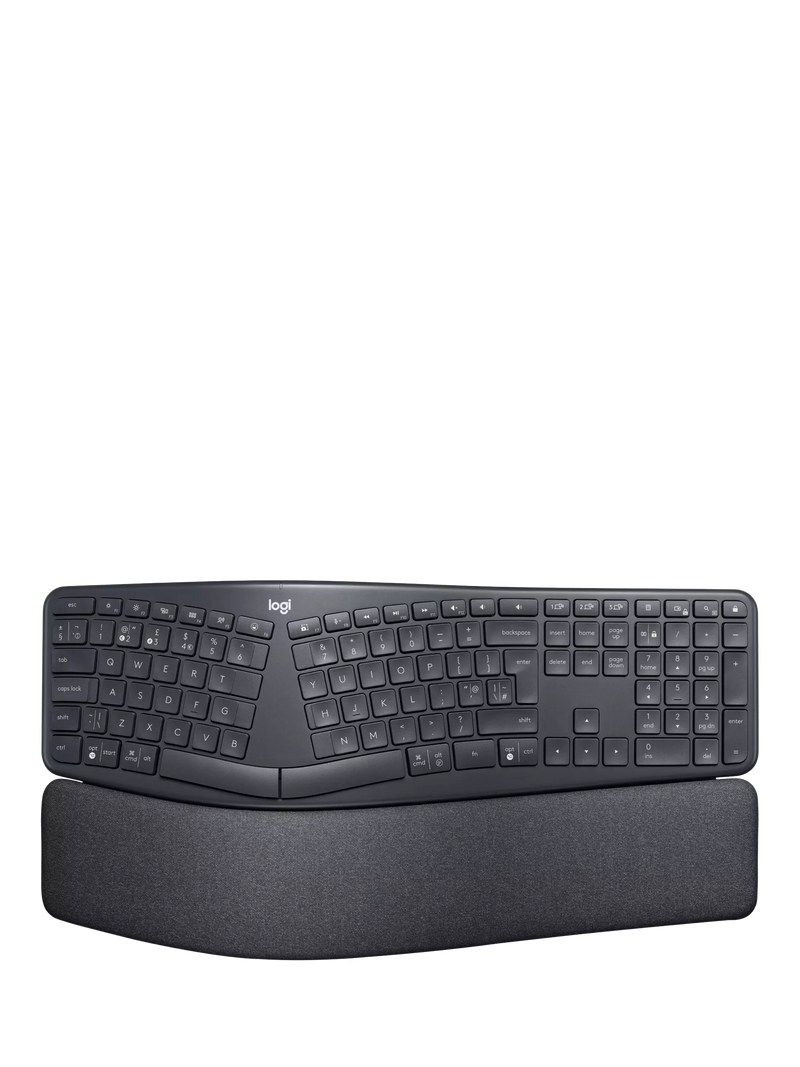 Logitech ERGO K860 ergonomic Bluetooth keyboard (British brand)