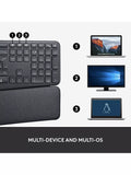 Logitech ERGO K860 ergonomic Bluetooth keyboard (British brand)