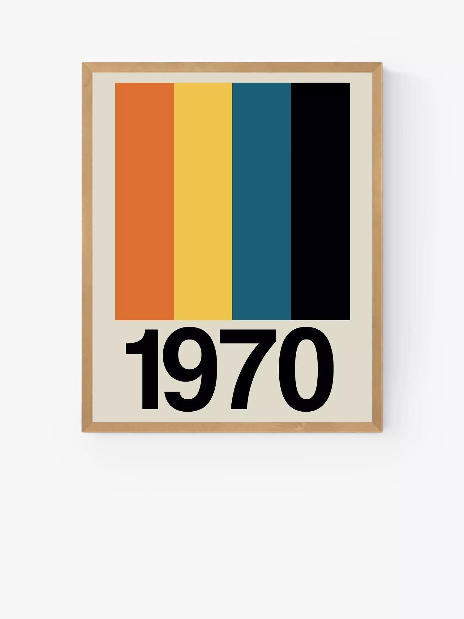EAST END PRINTS framed print Retro Stripe 1970 25x30cm (British brand)