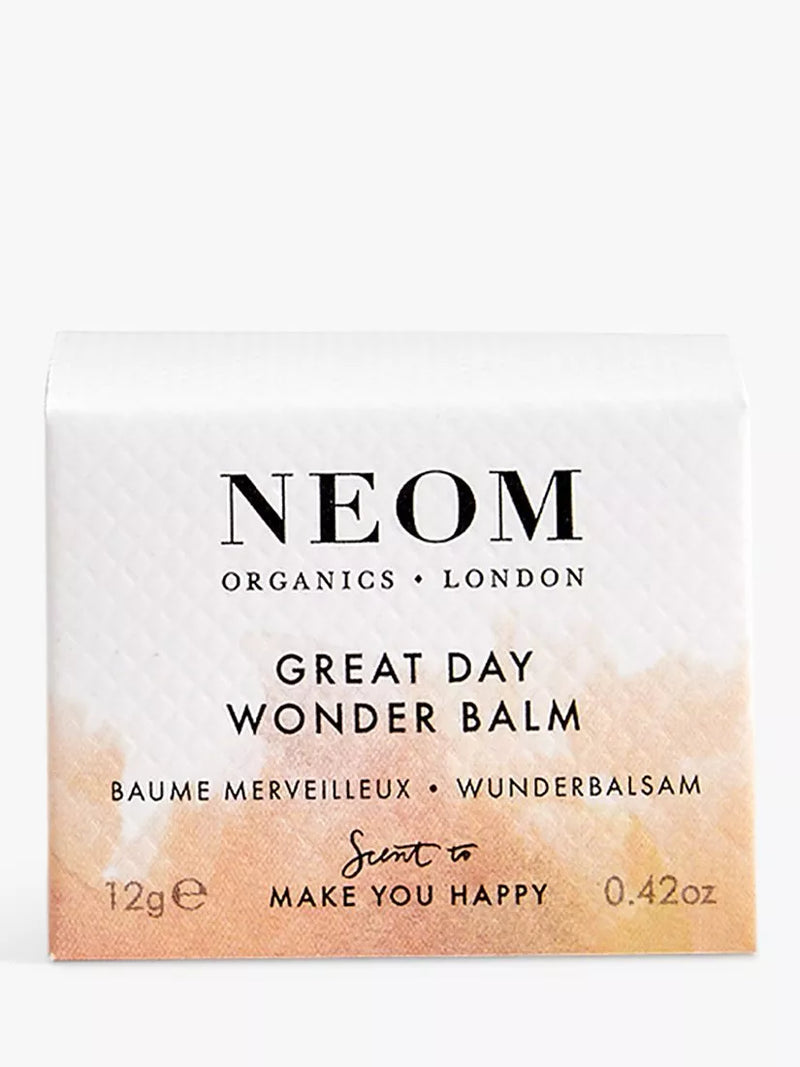 NEOM wellbeing balm 12g, imported from the UK