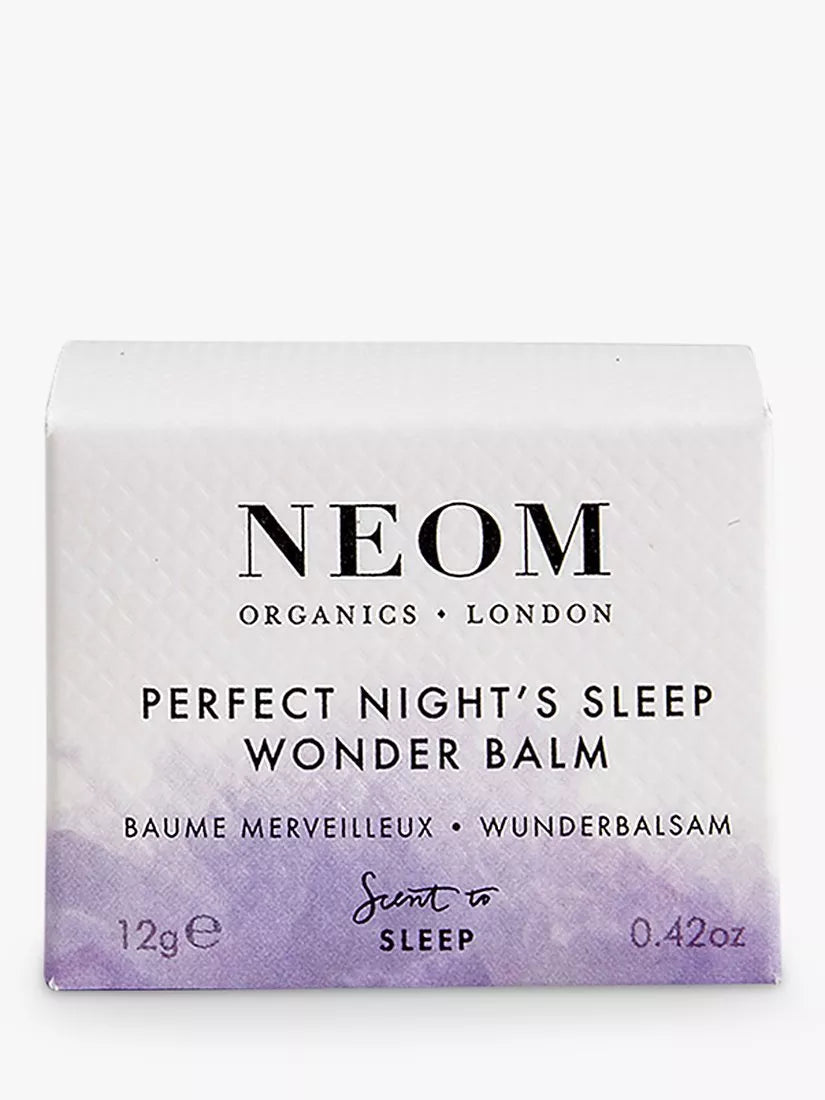 NEOM Wellbeing London Sleep Wonder Balm 12g, imported from the UK