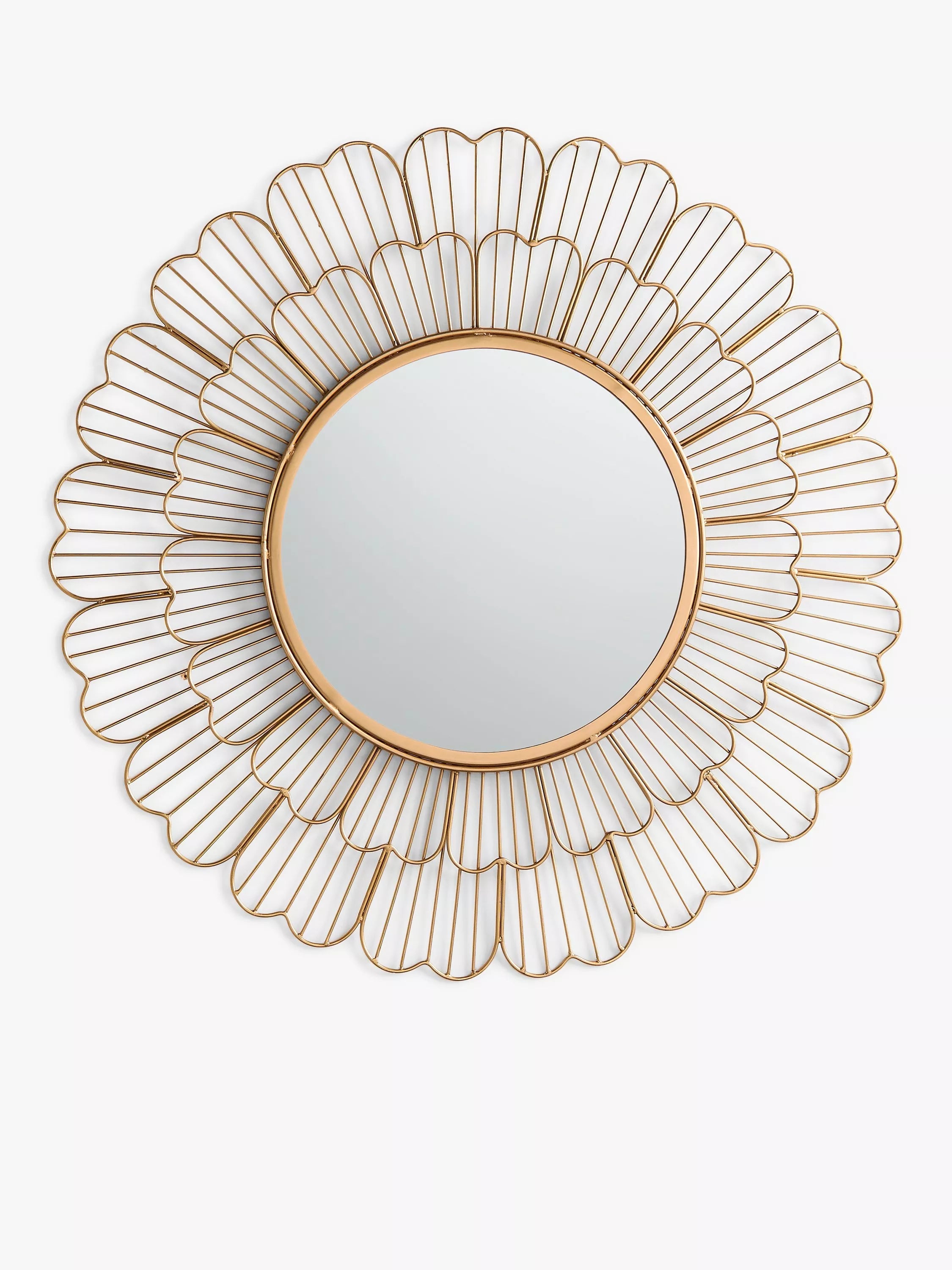 John Lewis Fleur gold wall mirror 81cm - British product