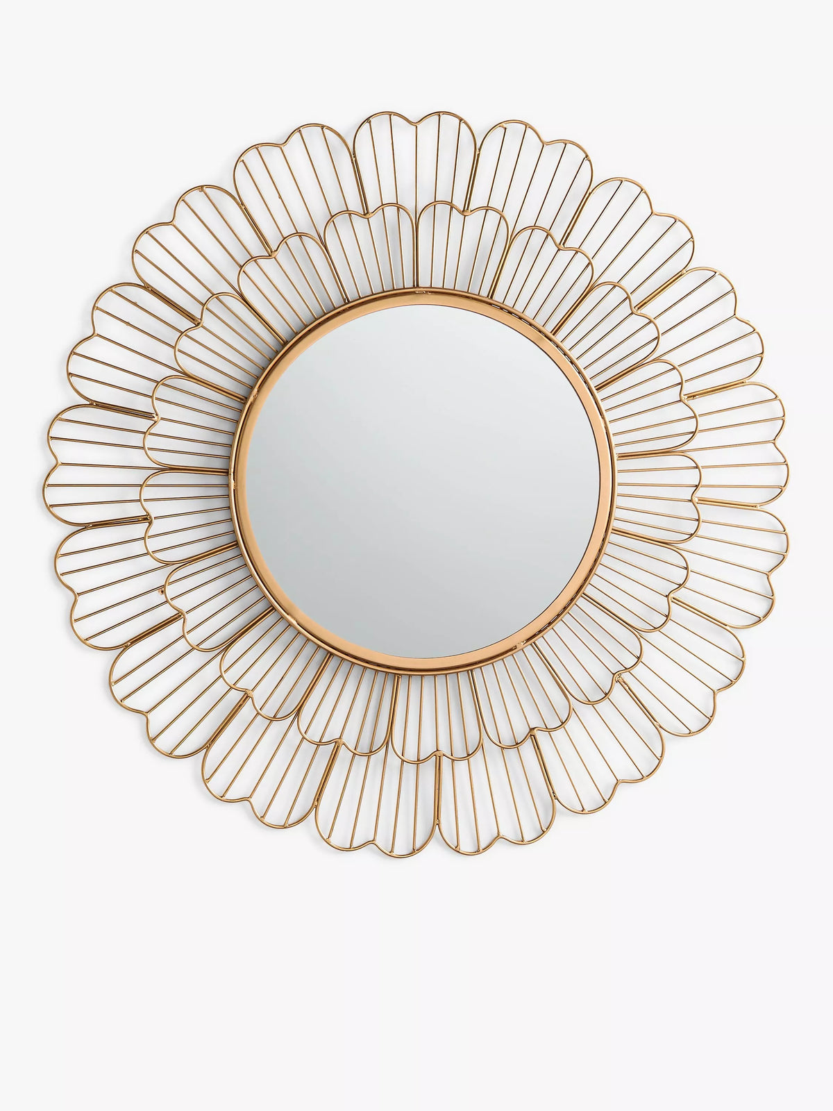 John Lewis Fleur gold wall mirror 81cm - British product