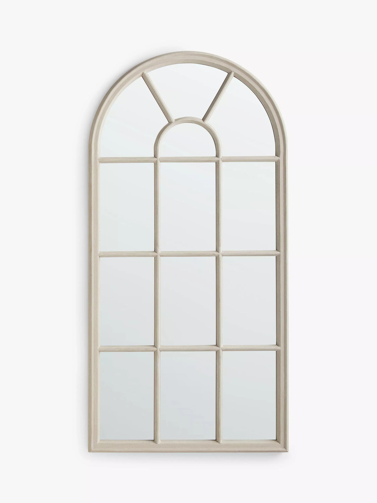 John Lewis arched wood mirror taupe 140x70cm - British product