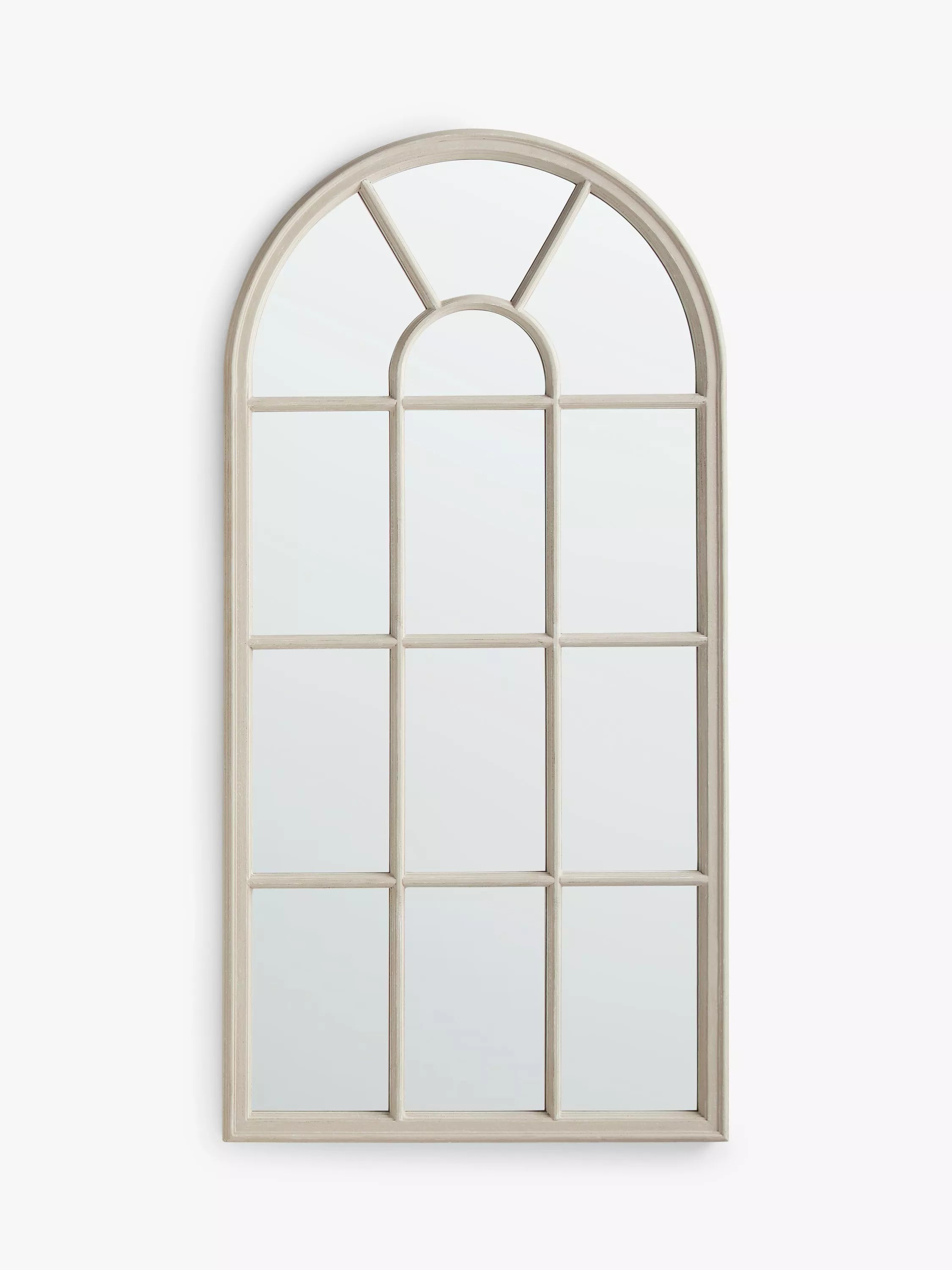 John Lewis arched wood mirror taupe 140x70cm - British product