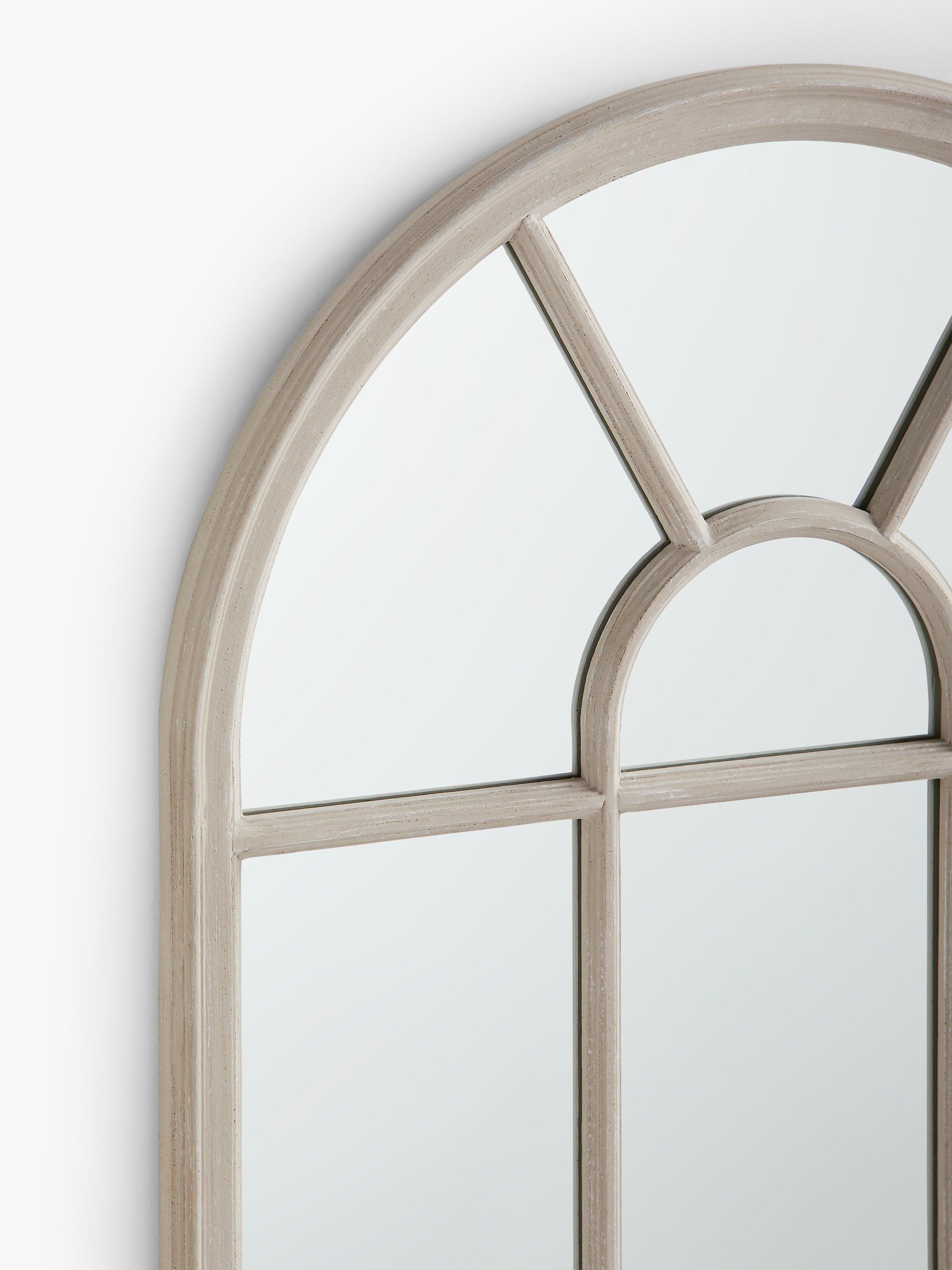 John Lewis arched wood mirror taupe 140x70cm - British product