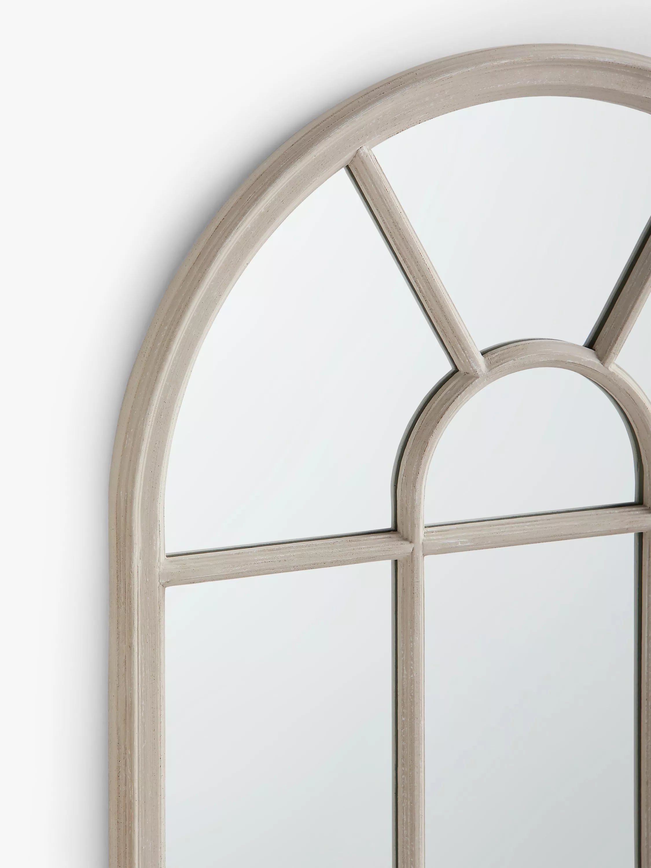 John Lewis arched wood mirror taupe 140x70cm - British product