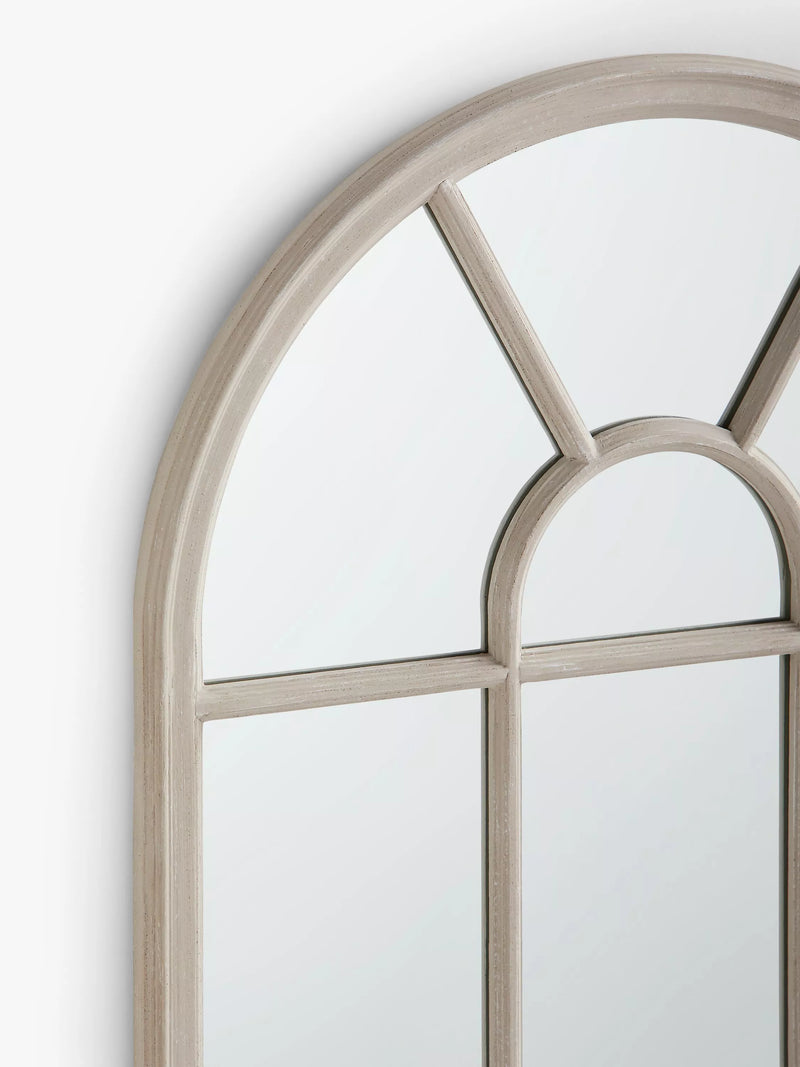 John Lewis arched wood mirror taupe 140x70cm - British product