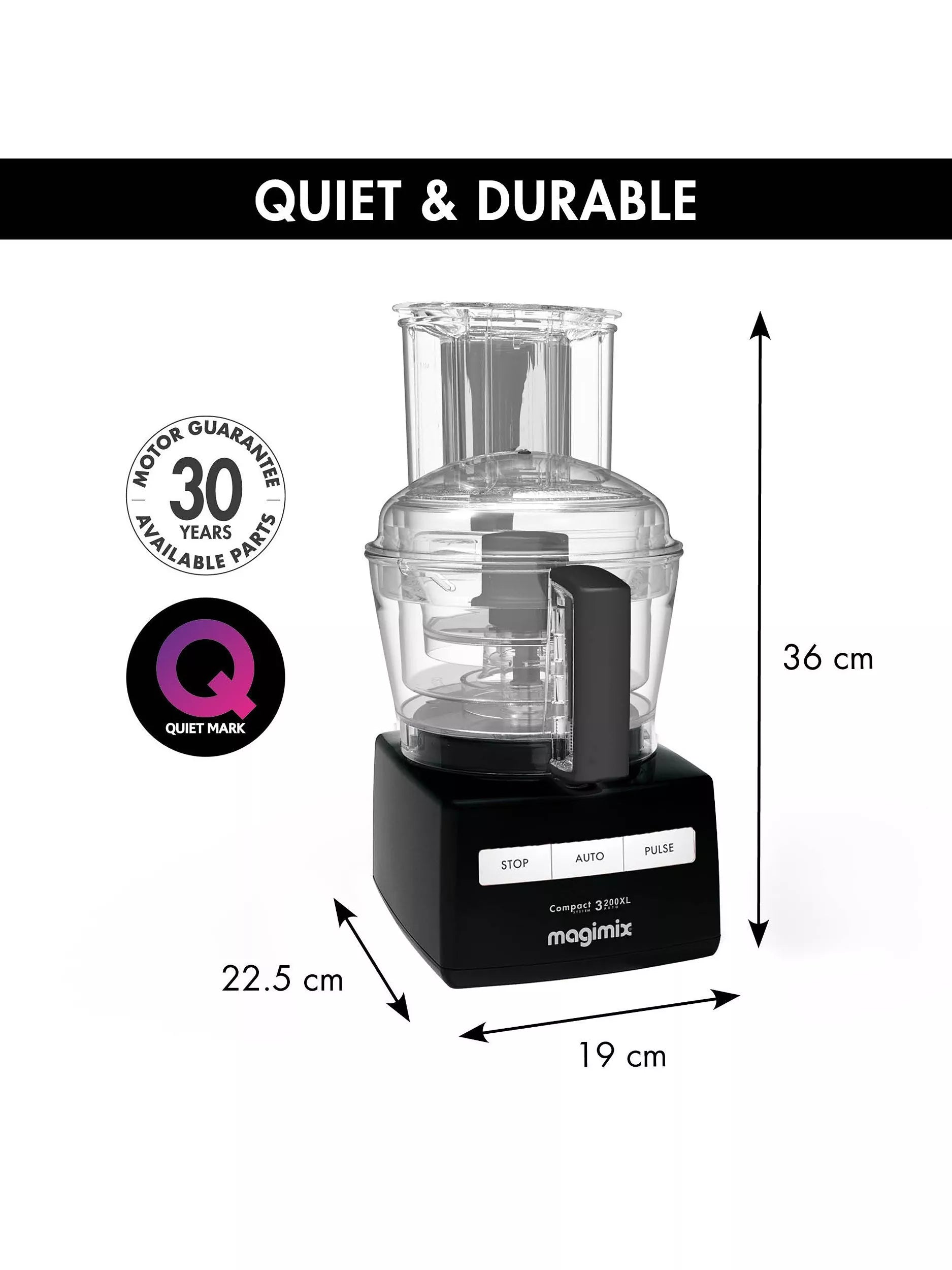 Magimix CS 3200 XL compact food processor 2.6L, UK version