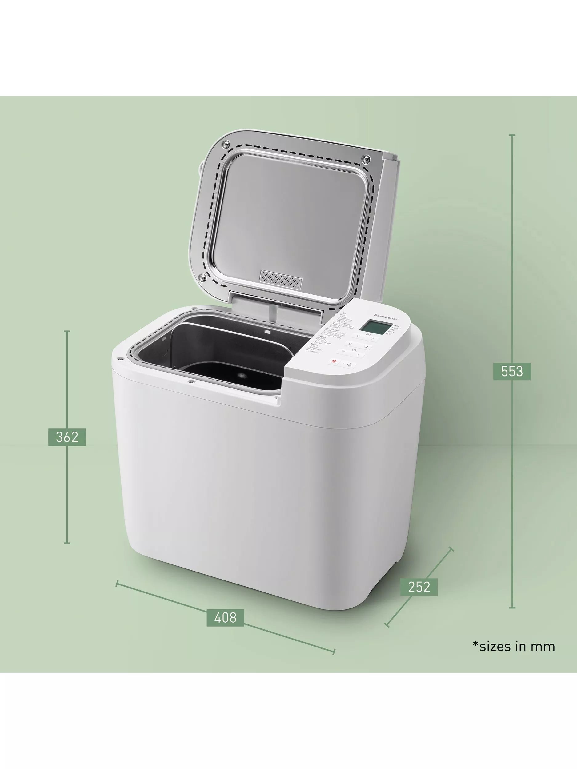 Panasonic SD-B2510WXC automatic bread maker 1100g, imported from the UK