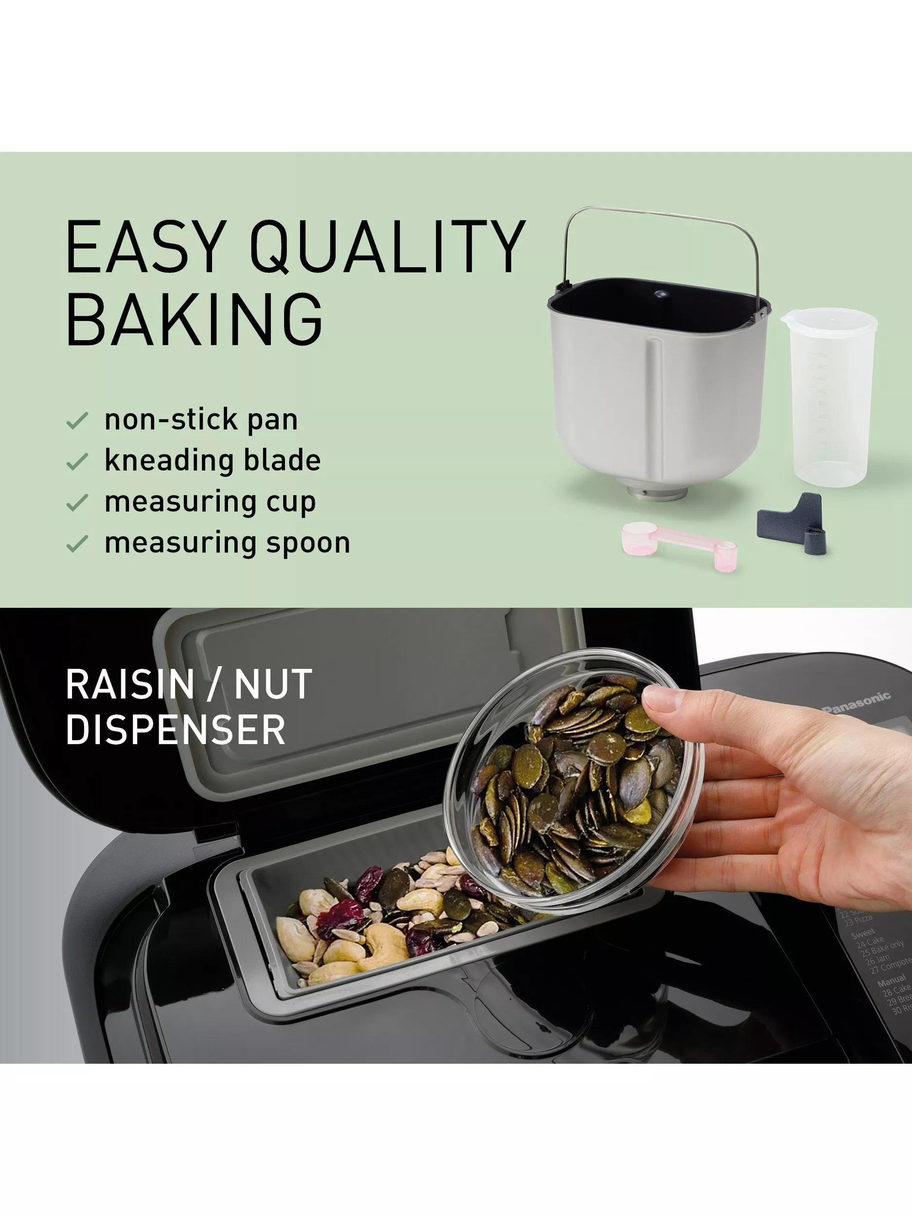 Panasonic automatic bread maker SD-R2530KXC with 30 programmes - British product