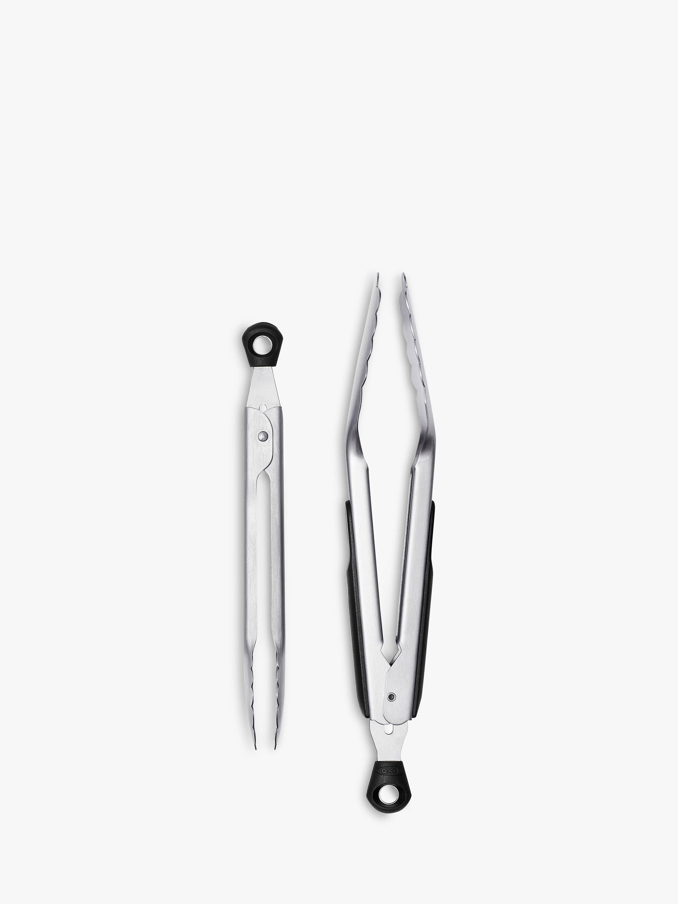 OXO Good Grips tongs Silver/Black set of two, imported from the UK