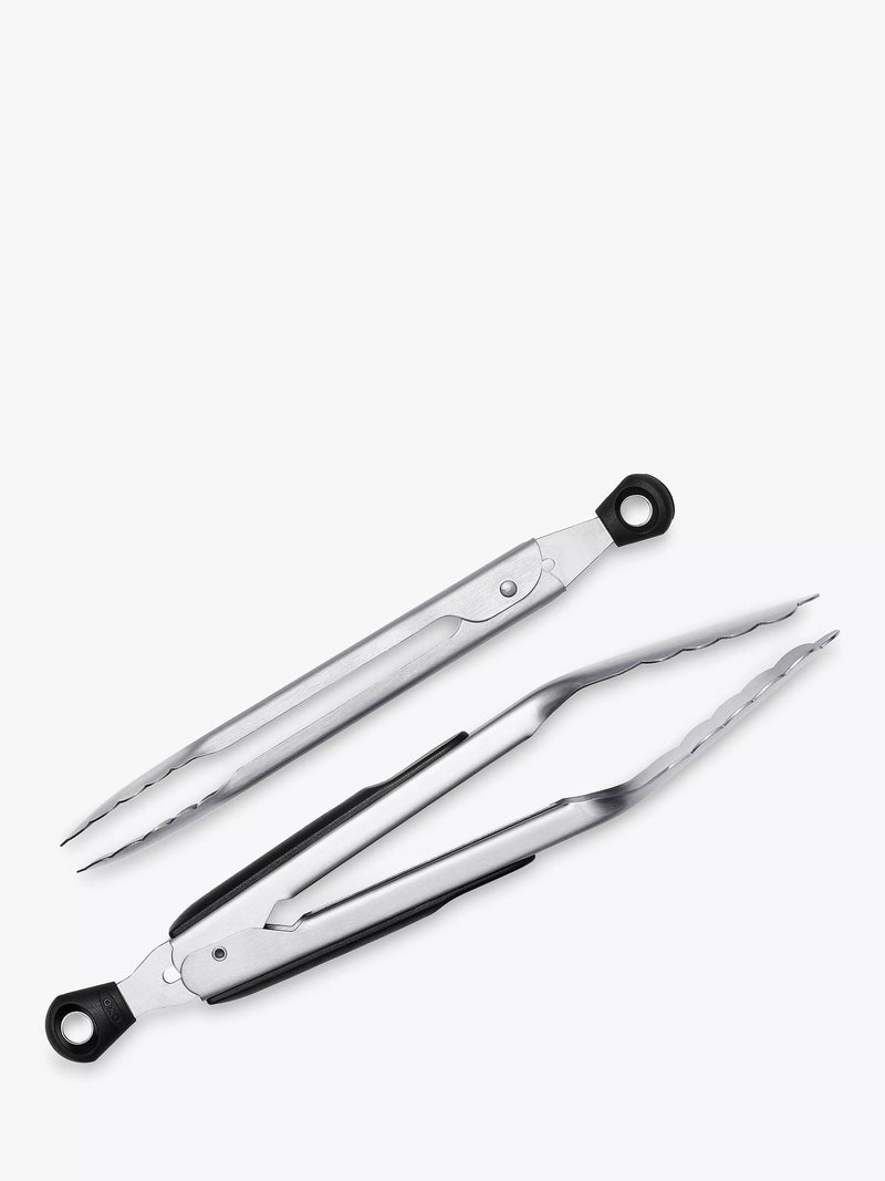OXO Good Grips tongs Silver/Black set of two, imported from the UK