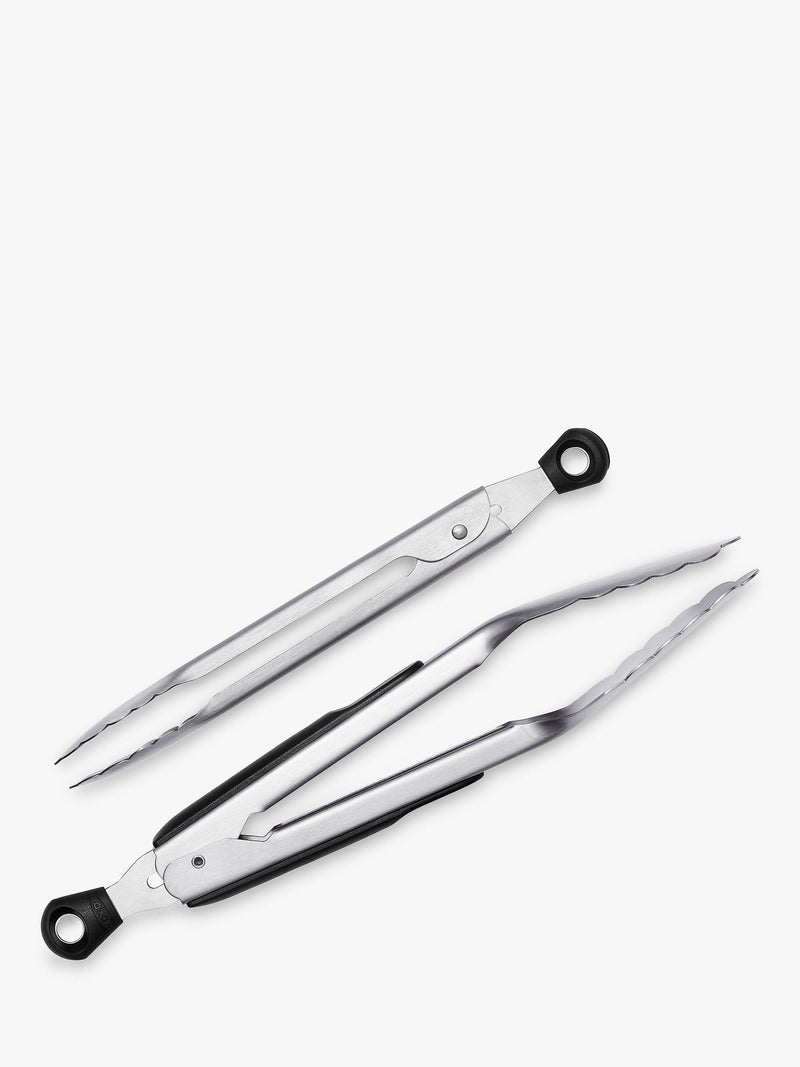 OXO Good Grips tongs Silver/Black set of two, imported from the UK