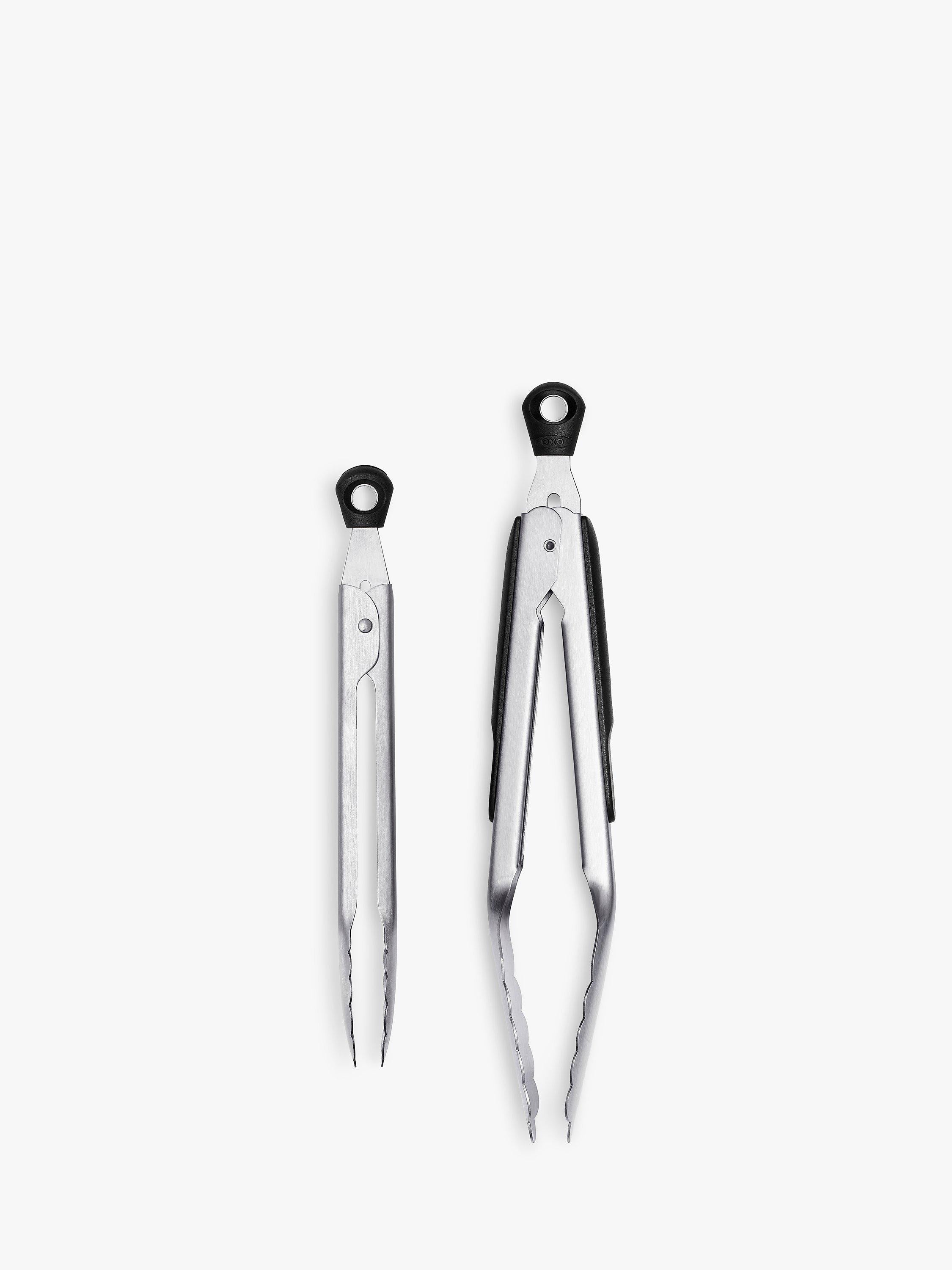 OXO Good Grips tongs Silver/Black set of two, imported from the UK