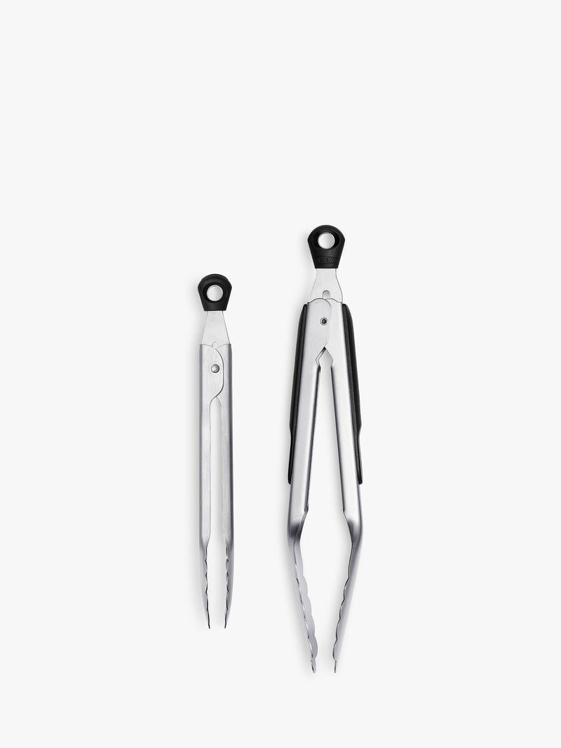 OXO Good Grips tongs Silver/Black set of two, imported from the UK