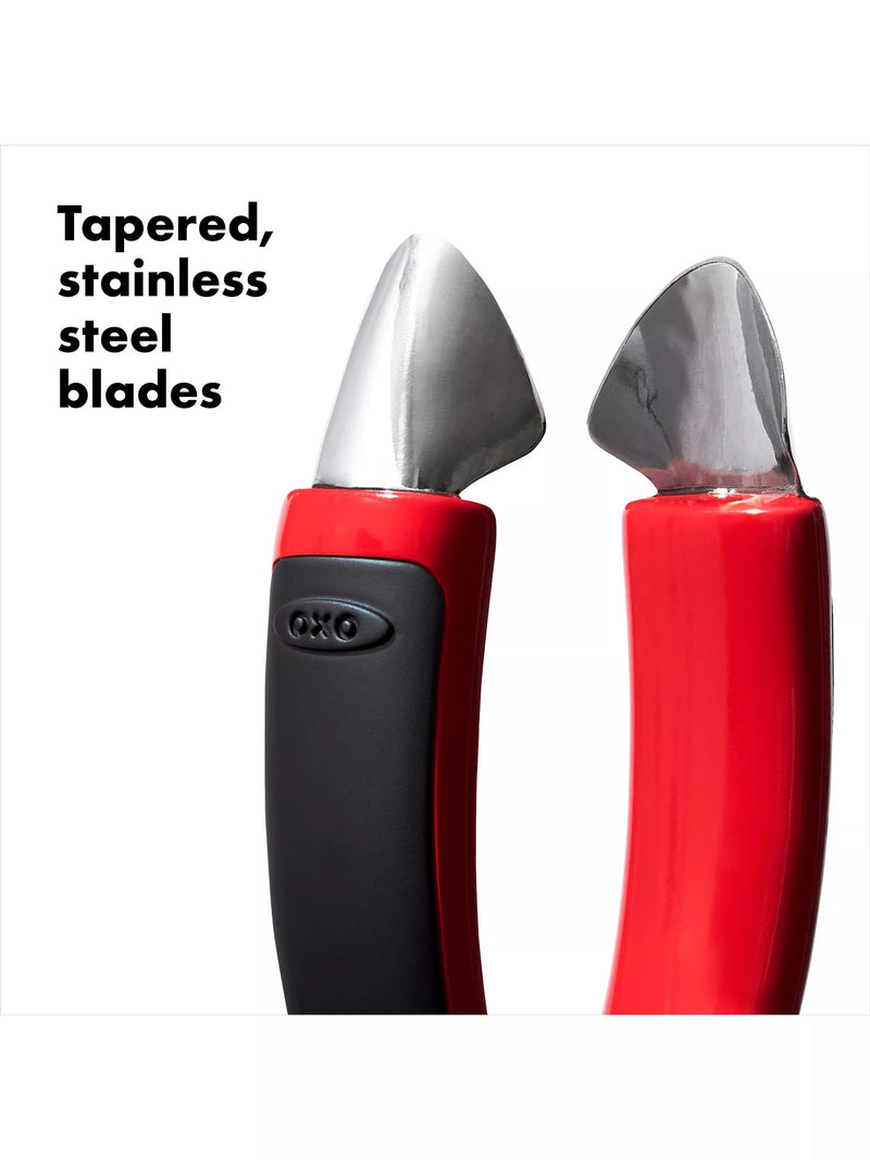 OXO Good Grips strawberry huller (British brand)