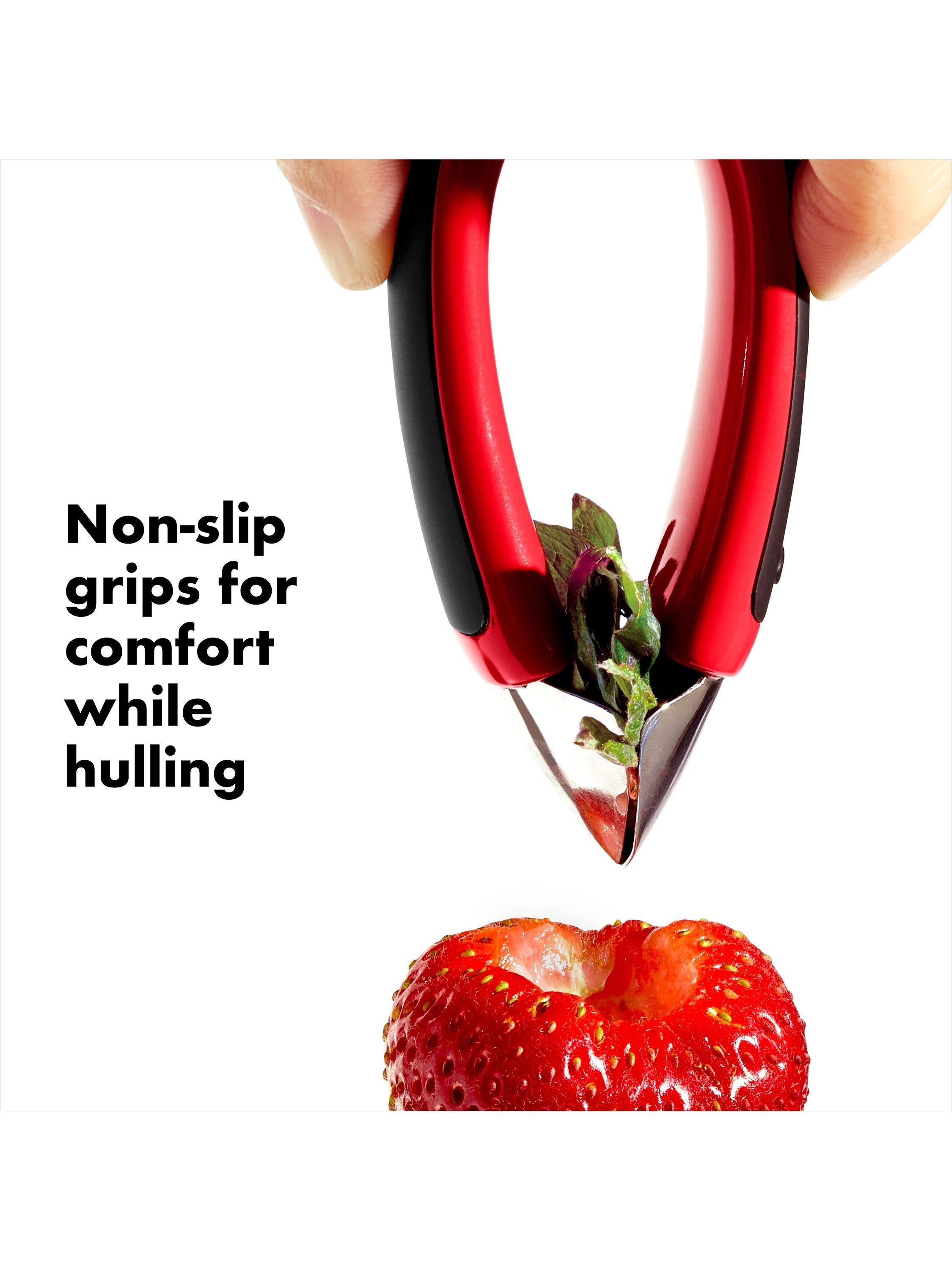 OXO Good Grips strawberry huller (British brand)