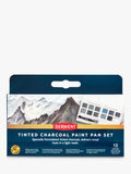 Derwent Charcoal Paints Set Pack of 12 - British product