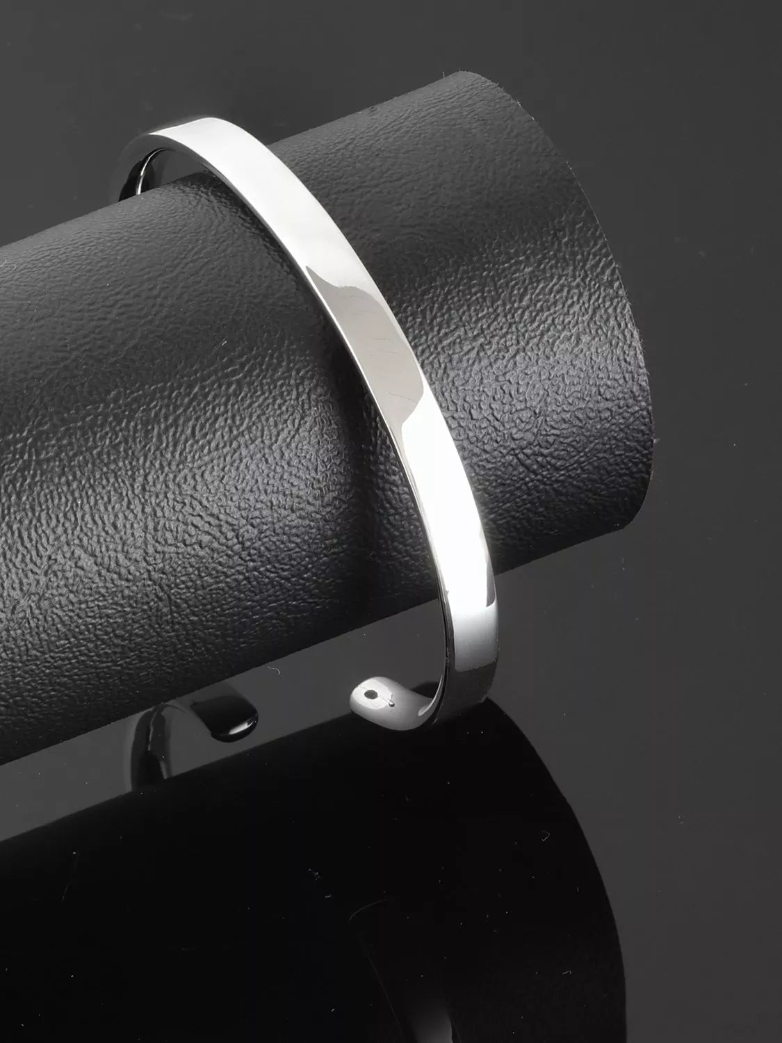 Nina B slim solid band bangle sterling silver, UK version